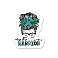 Myasthenia Gravis Warrior Mom Mg Awareness T Shirt Sticker | Artistshot