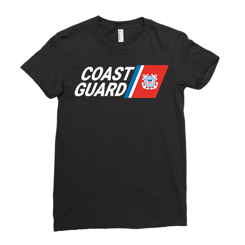 Us United States Coast Guard Armed Forces Defense Rescue T Shirt Ladies Fitted T-Shirt by cm-arts | Artistshot