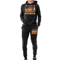 Womens Hanging With My Gnomies Five Gnomes Thanksgiving Fall Leaves V Hoodie & Jogger Set | Artistshot