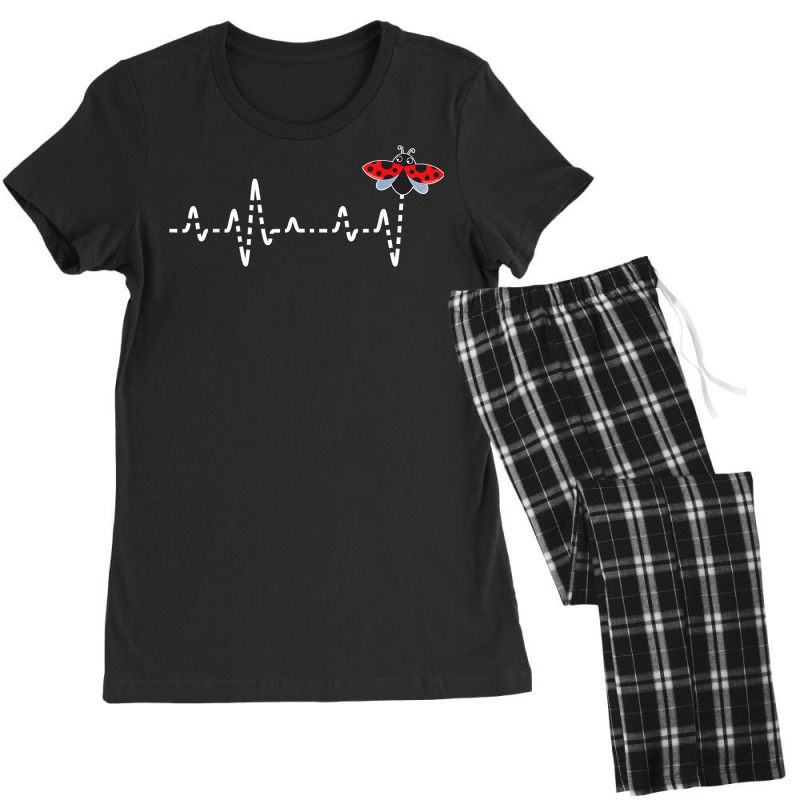 Ladybug Heartbeat   Insectology Zoology Insect Beetle Lover T Shirt Women's Pajamas Set by ardylanda | Artistshot