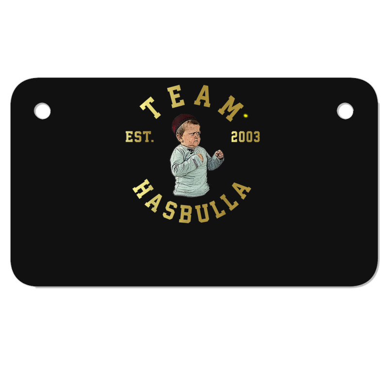 Hasbulla Magomedov - Team Mma Hasbulla Fight Meme Motorcycle License Plate by cm-arts | Artistshot