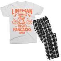 Lineman Serving Pancakes Daily T Shirt Men's T-shirt Pajama Set | Artistshot