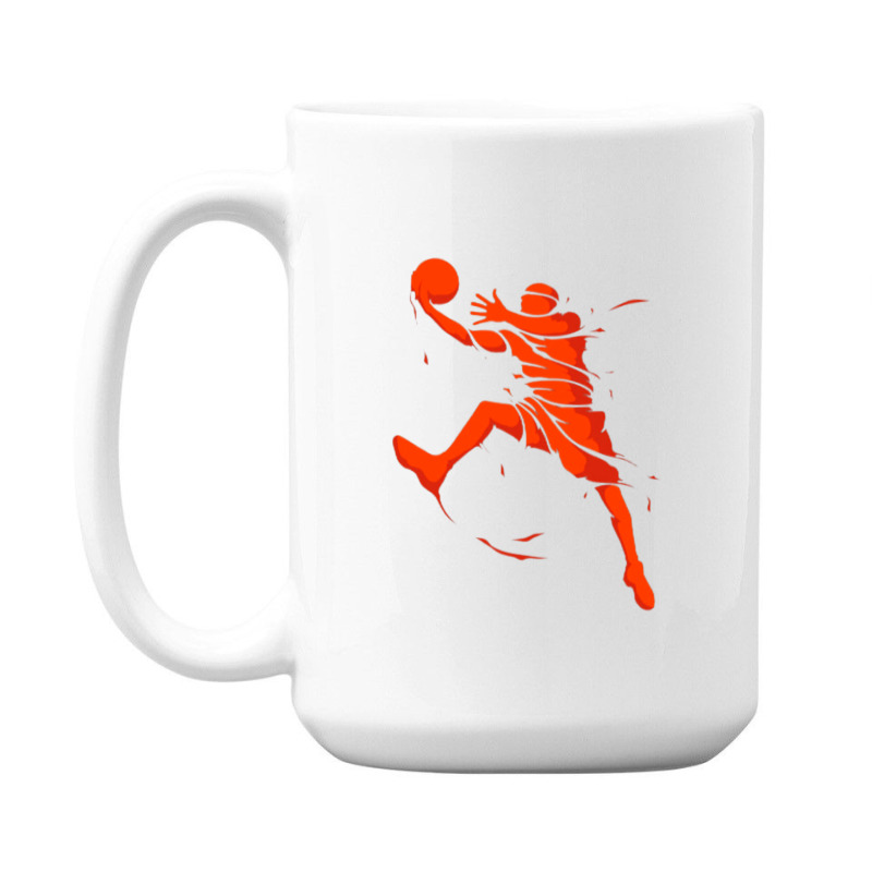 Basketball Player Splash Skill 15 Oz Coffee Mug | Artistshot