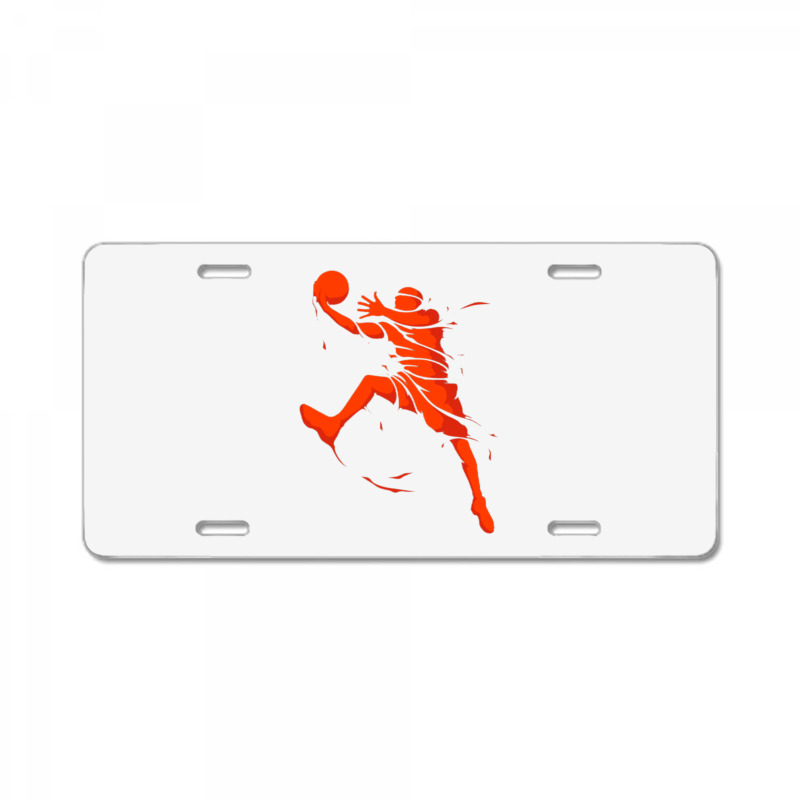 Basketball Player Splash Skill License Plate | Artistshot