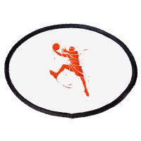 Basketball Player Splash Skill Oval Patch | Artistshot