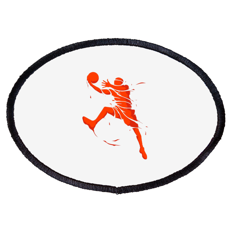 Basketball Player Splash Skill Oval Patch | Artistshot