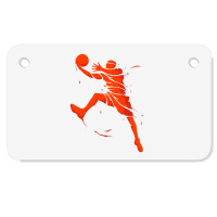 Basketball Player Splash Skill Motorcycle License Plate | Artistshot