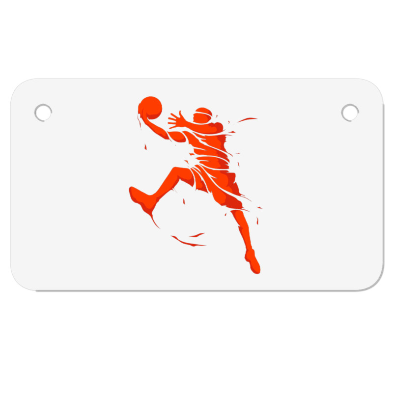 Basketball Player Splash Skill Motorcycle License Plate | Artistshot