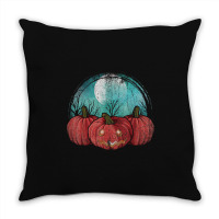 Spooky Jack O Lantern Halloween Costume Full Moon Pumpkin Throw Pillow | Artistshot