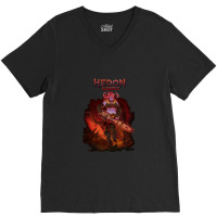 Hedon Bloodrite Cover Art (clothing Splash) V-neck Tee | Artistshot