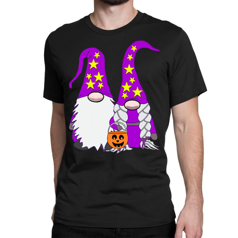 Halloween Gnomes T  Shirt Halloween Gnome Couple Witch Warlock Cute 82 Classic T-shirt by lugeexaminer | Artistshot