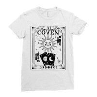 Womens Gothic Witchy Coven, Tarot Halloween Groom Bachelor Matching V Ladies Fitted T-shirt | Artistshot