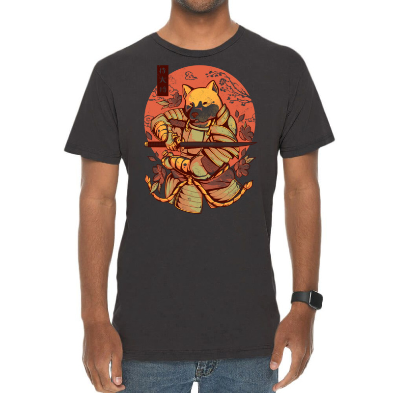 Akita Samurai - Cute Warrior Dog Gift Vintage T-Shirt by cm-arts | Artistshot