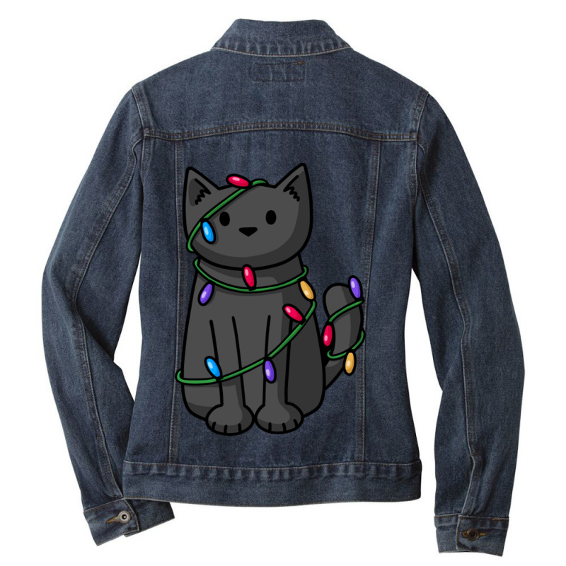 Wrapped Up In Lights Ladies Denim Jacket by Ha Thu | Artistshot