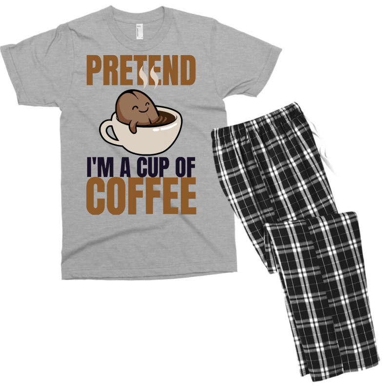 Pretend Im Cup Of Coffee T  Shirt Easy Pretend I'm Cup Of Coffee Costu Men's T-shirt Pajama Set | Artistshot