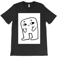 Smile Cartoon Doodle Character Minimal Art Design T-shirt | Artistshot