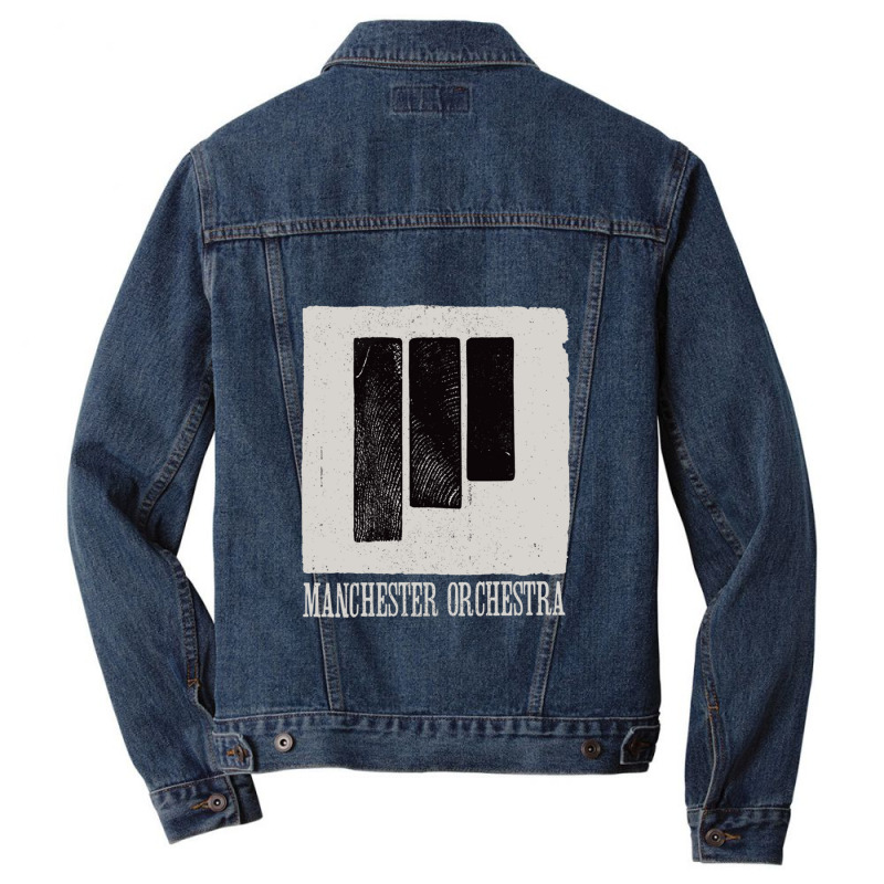 Manchester Orchestra Black Lines Grunge Cool Unisex Men Denim Jacket | Artistshot