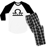 Zodiac Libra Men's 3/4 Sleeve Pajama Set | Artistshot