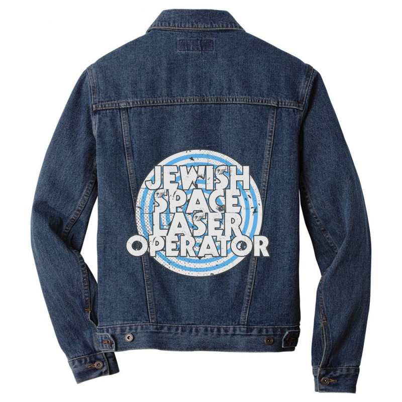 Jewish Space Laser Operator Satire - Dark Outline Men Denim Jacket by MICHELLEKING | Artistshot