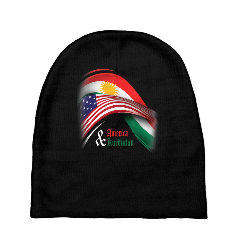 T Shirt Kurdistan And American Baby Beanies by cm-arts | Artistshot