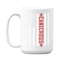 Canicross American Flag, Canicross American Flag Art, Canicross Americ 15 Oz Coffee Mug | Artistshot