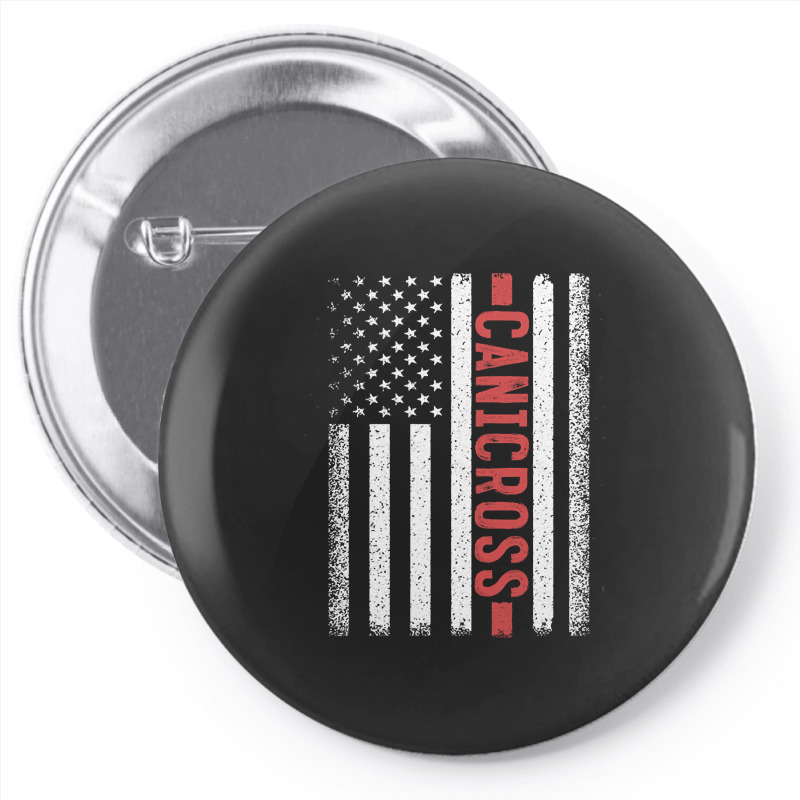 Canicross American Flag, Canicross American Flag Art, Canicross Americ Pin-back Button | Artistshot