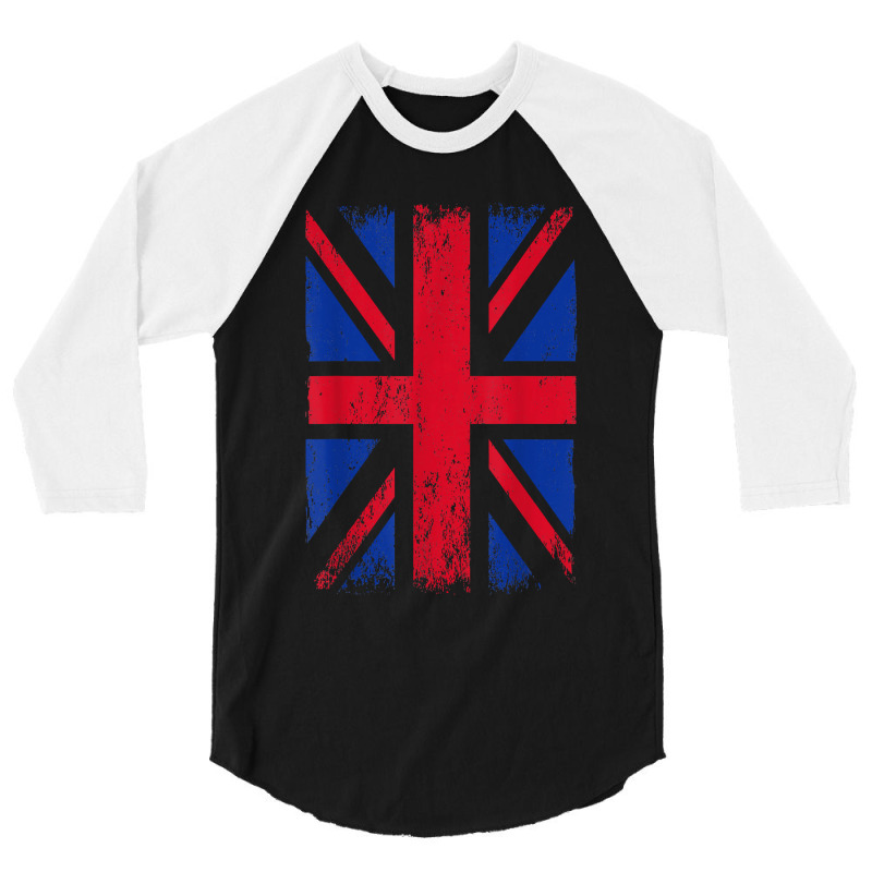 Union Jack Flag England Great Britain United Kingdom 3/4 Sleeve Shirt | Artistshot