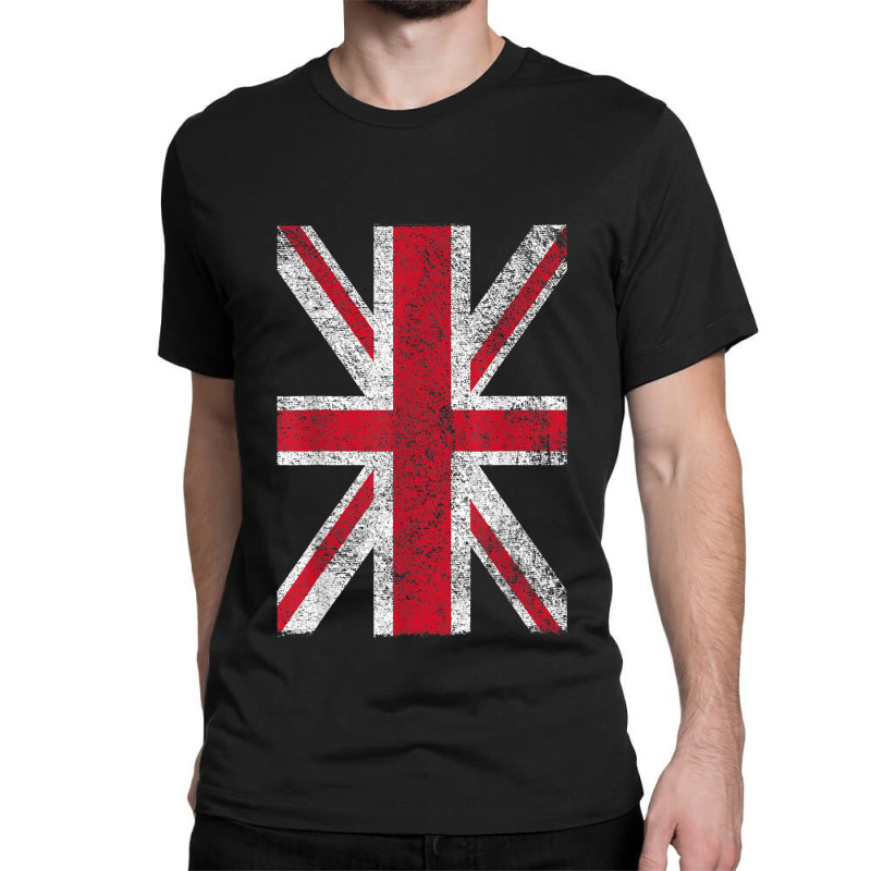 Union Jack Flag United Kingdom Great Britain England Valentine Day Classic T-shirt | Artistshot