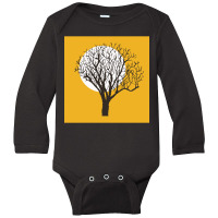 Yellow Minimal Nature, Yellow Minimal Nature Art, Yellow Minimal Natur Long Sleeve Baby Bodysuit | Artistshot