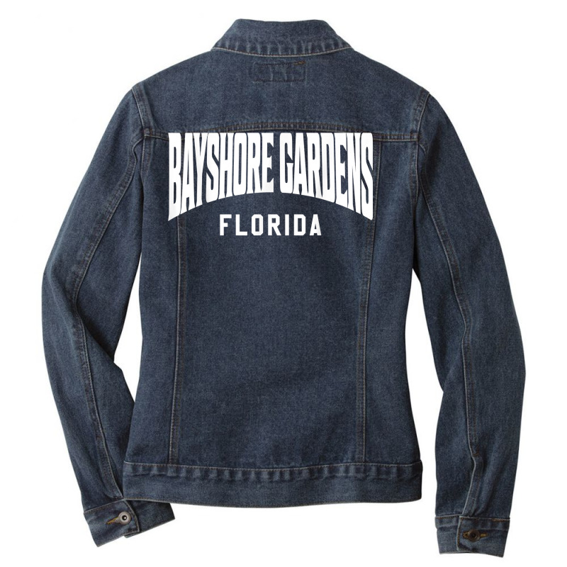 Bayshore Gardens Florida T Shirt Ladies Denim Jacket by hankeajrippleex5 | Artistshot