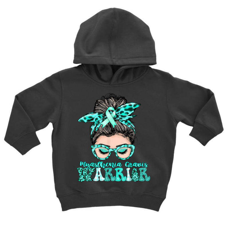 Women Myasthenia Gravis Warrior Gifts Toddler Hoodie | Artistshot