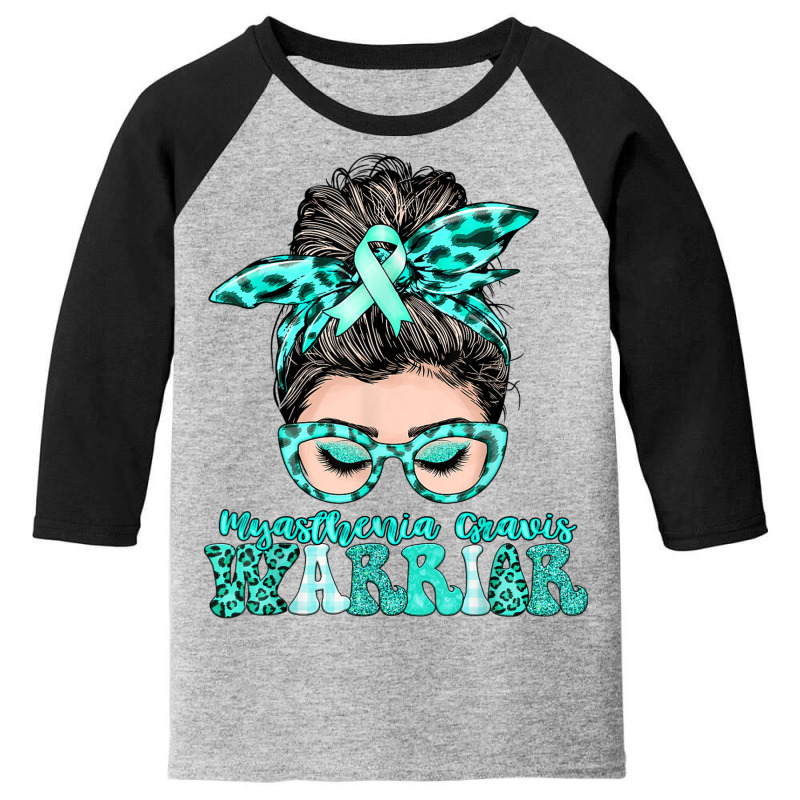 Women Myasthenia Gravis Warrior Gifts Youth 3/4 Sleeve | Artistshot