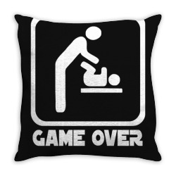 game over daddy funny Throw Pillow | Artistshot