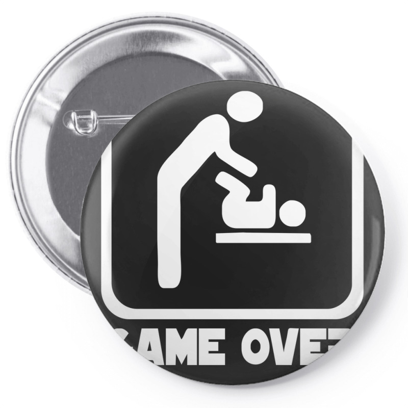 Game Over Daddy Funny Pin-back Button | Artistshot