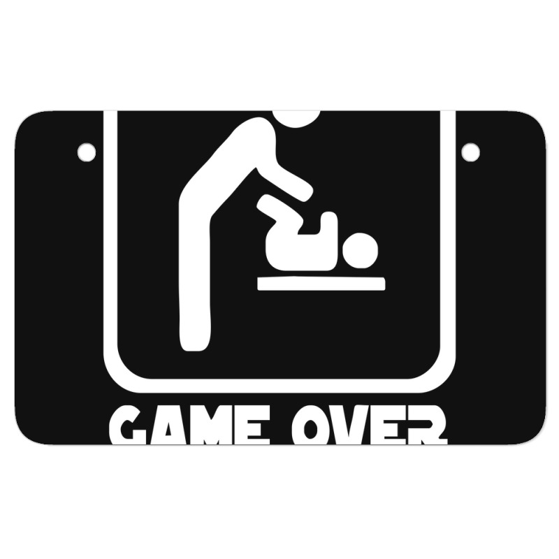 Game Over Daddy Funny Atv License Plate | Artistshot