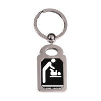 Game Over Daddy Funny Silver Rectangle Keychain | Artistshot