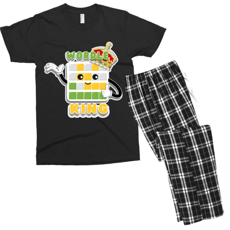 Wordle King Daily Word Game Wordle Kawaii Men's T-shirt Pajama Set | Artistshot