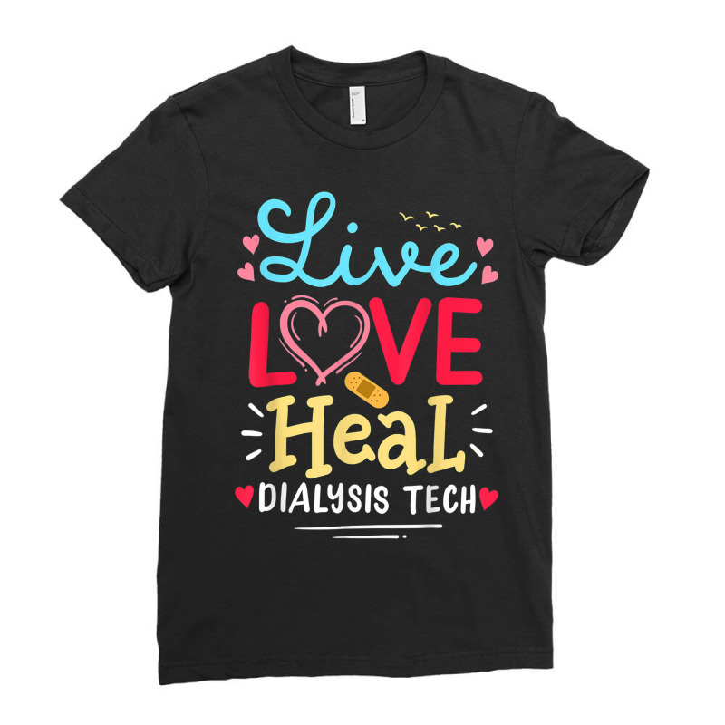 Dialysis Tech Dialysis Technician Gifts Ladies Fitted T-Shirt by Posh | Artistshot