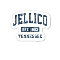 Jellico Tennessee Tn Vintage Athletic Sports Design Sticker | Artistshot