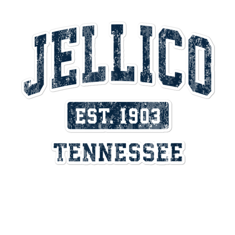 Jellico Tennessee Tn Vintage Athletic Sports Design Sticker | Artistshot