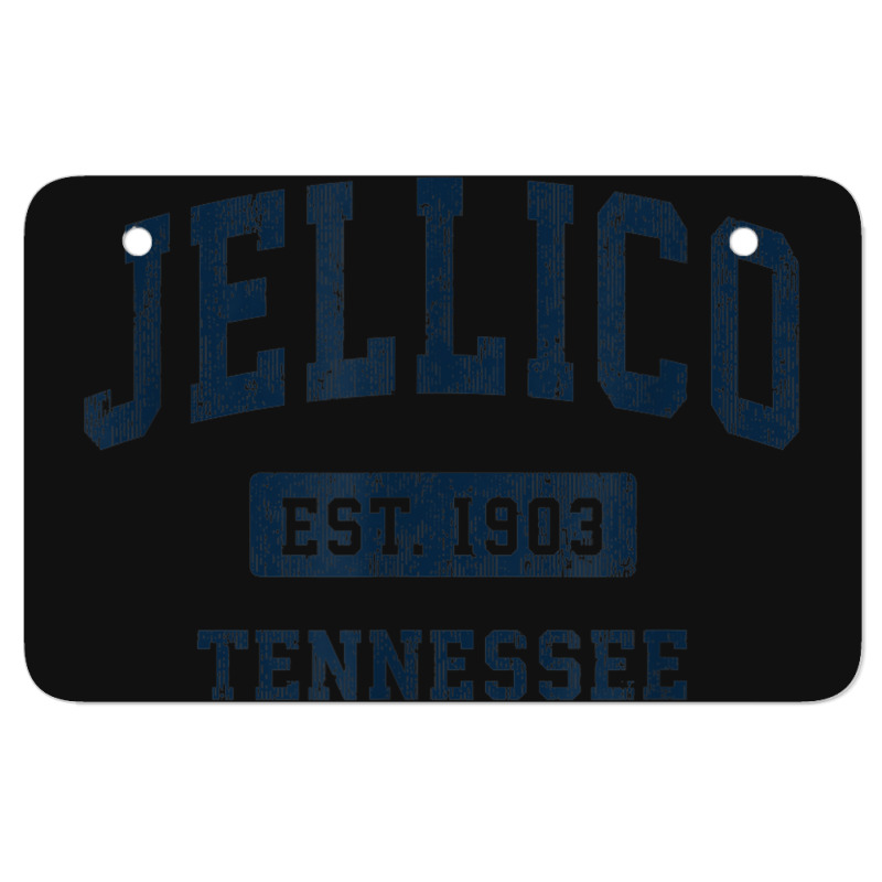 Jellico Tennessee Tn Vintage Athletic Sports Design Atv License Plate | Artistshot