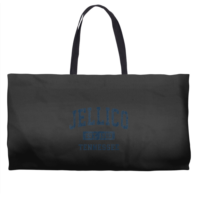 Jellico Tennessee Tn Vintage Athletic Sports Design Weekender Totes | Artistshot