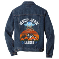 Jewish Space Laser, Jewish Space Lasers,  Funny Conspiracy Men Denim Jacket | Artistshot