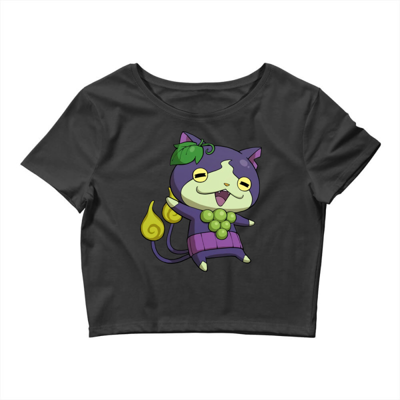 Grape Jibanyan Crop Top by cm-arts | Artistshot