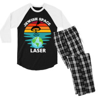 Jewish Space Laser, Jewish Space Lasers, Funny Conspiracy Men's 3/4 Sleeve Pajama Set | Artistshot