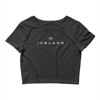 Iceland Flag Crop Top | Artistshot