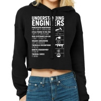 Understanding Engineers Funny Mechanical Engineering Cropped Hoodie | Artistshot