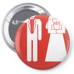 game over stickman wedding hochzeit junggesellenabschied bachelor Pin-back button | Artistshot