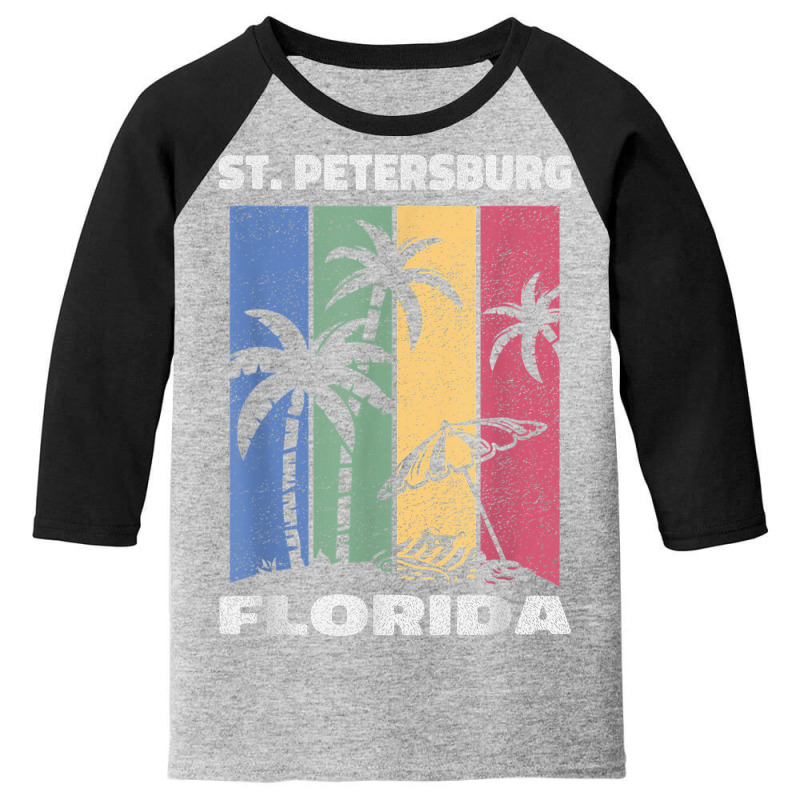 St. Petersburg Souvenir   Florida Reminder Youth 3/4 Sleeve by August | Artistshot