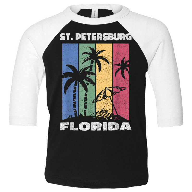 St. Petersburg Souvenir   Florida Reminder Toddler 3/4 Sleeve Tee by August | Artistshot